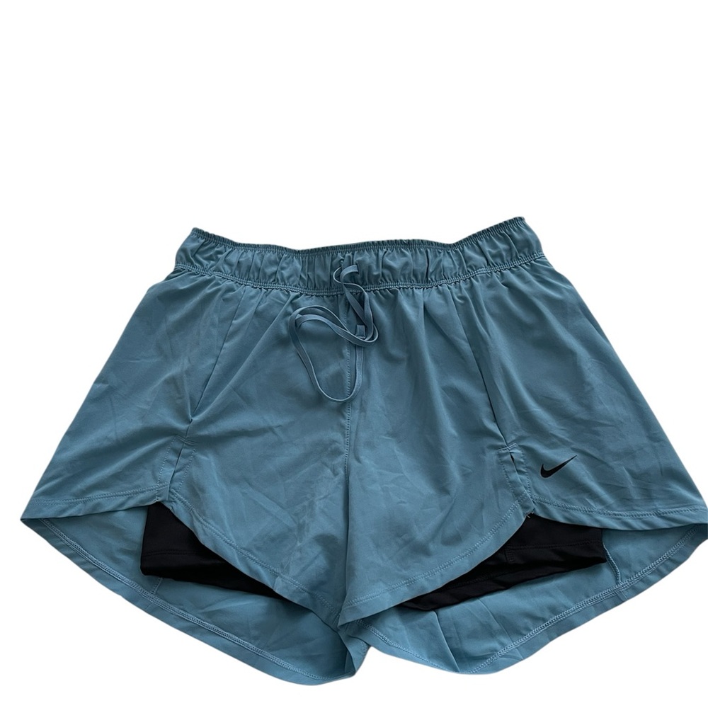 Nike Blue Athletic Shorts Moisture-Wicking Design